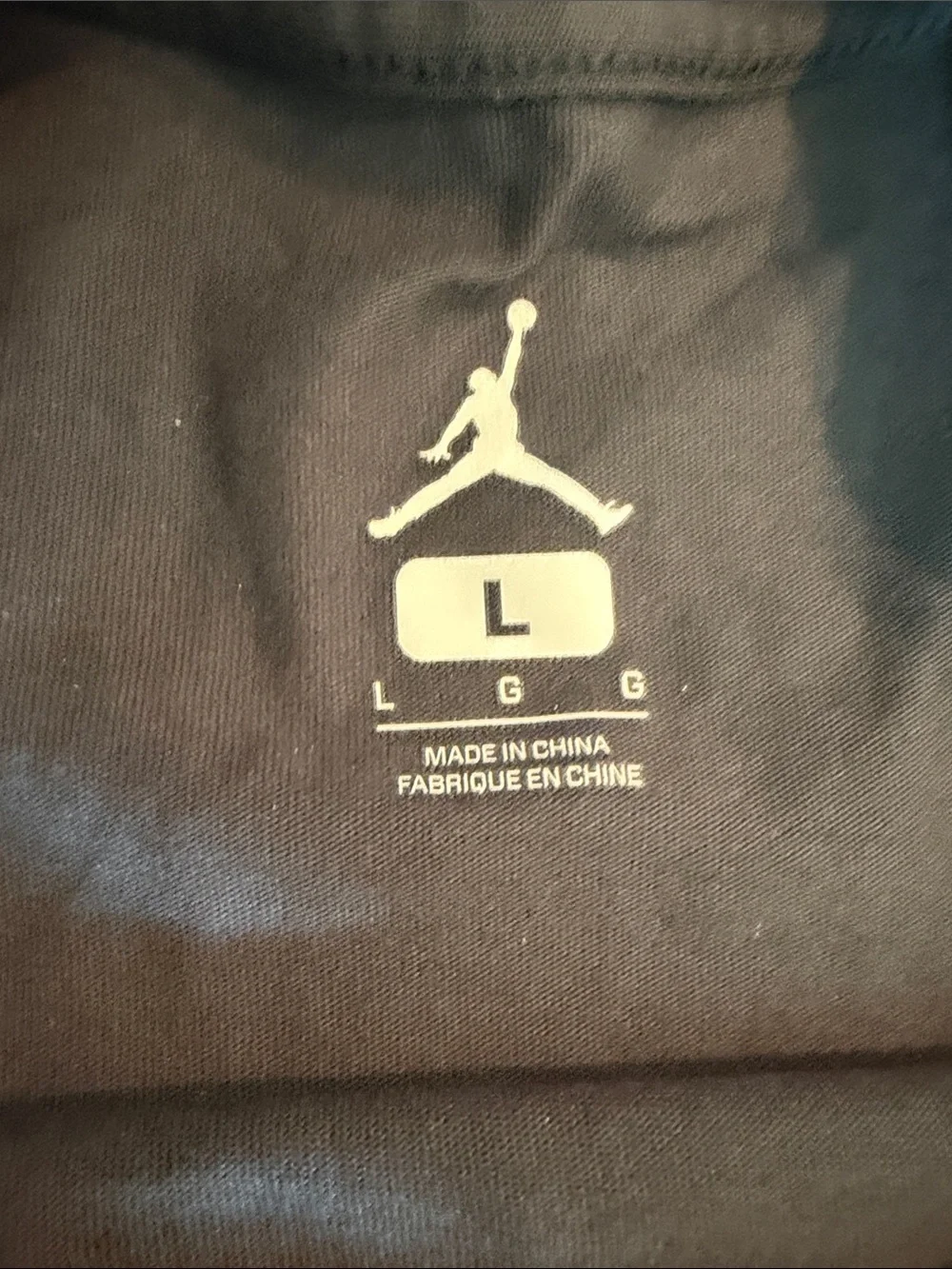 Jordan Black Camo Short Sleeve Tee with Embossed Logo